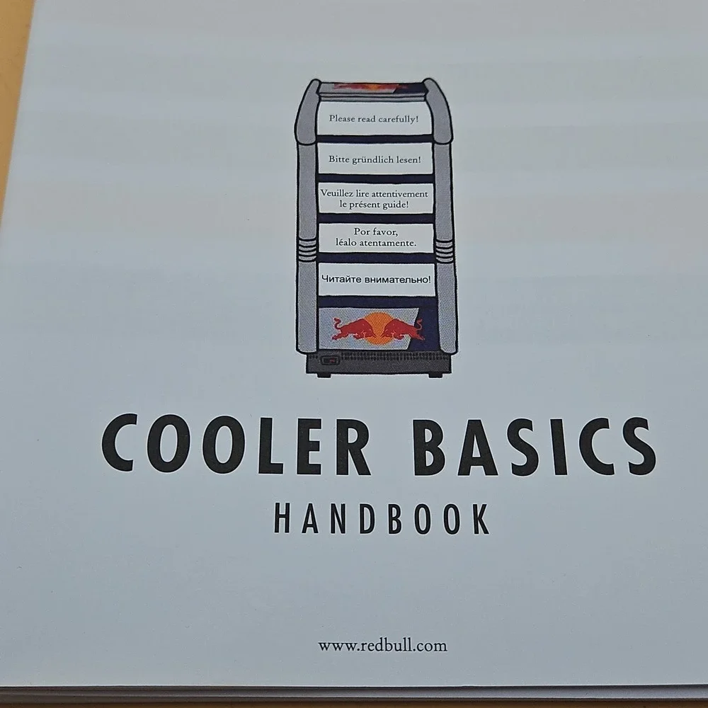 Rare Red Bull Cooler Basics Handbook Manual Refrigerator